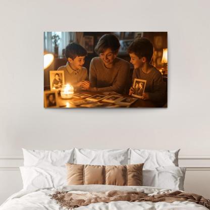 In The Embrace Of Memories A Mothers Legacy Canvas Paintings Frame