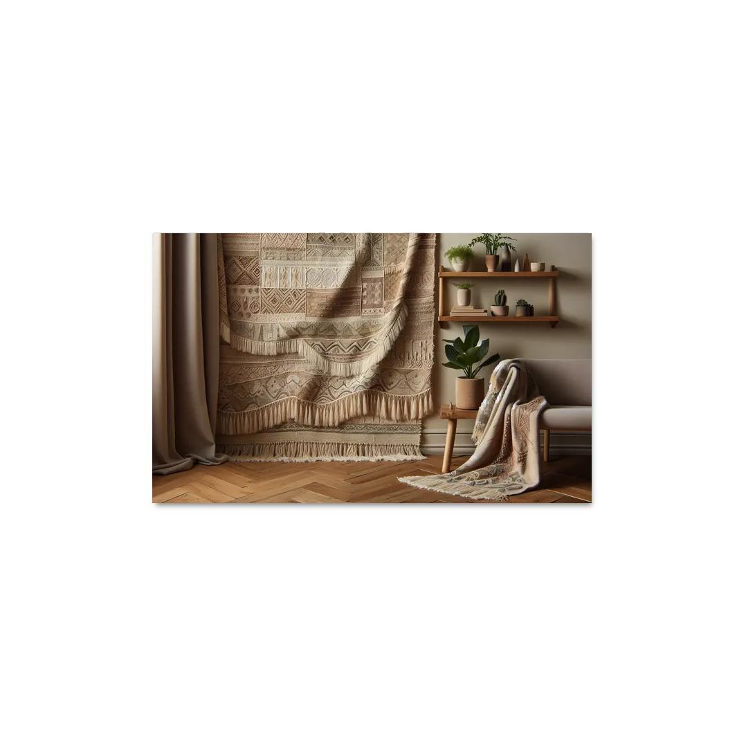 Textured Fabric Wall Hanging 1 Piece HD Canvas Wall Art-Original Frame