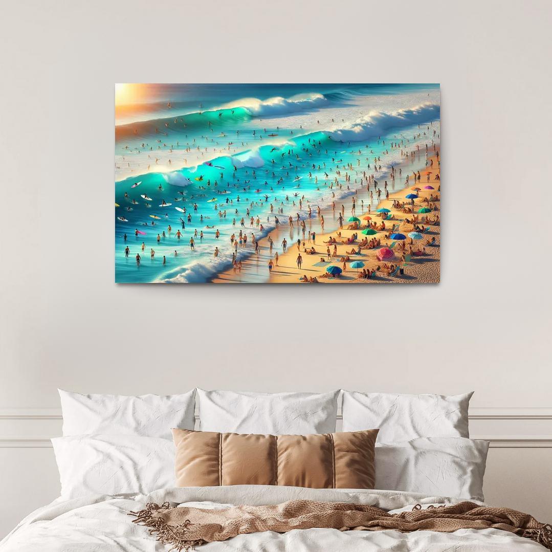 Blue Wave Oasis Adventure Awaits Art Trends