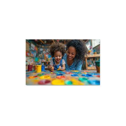 The Colors Of Her Love A Mothers Creative Spirit Canvas Paintings Frame