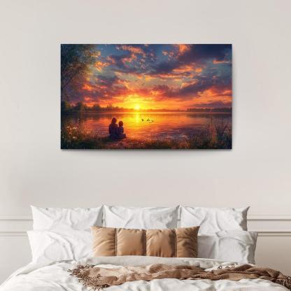 Sunsets And Sunrises Cycles Of Love Custom Paintings Frame