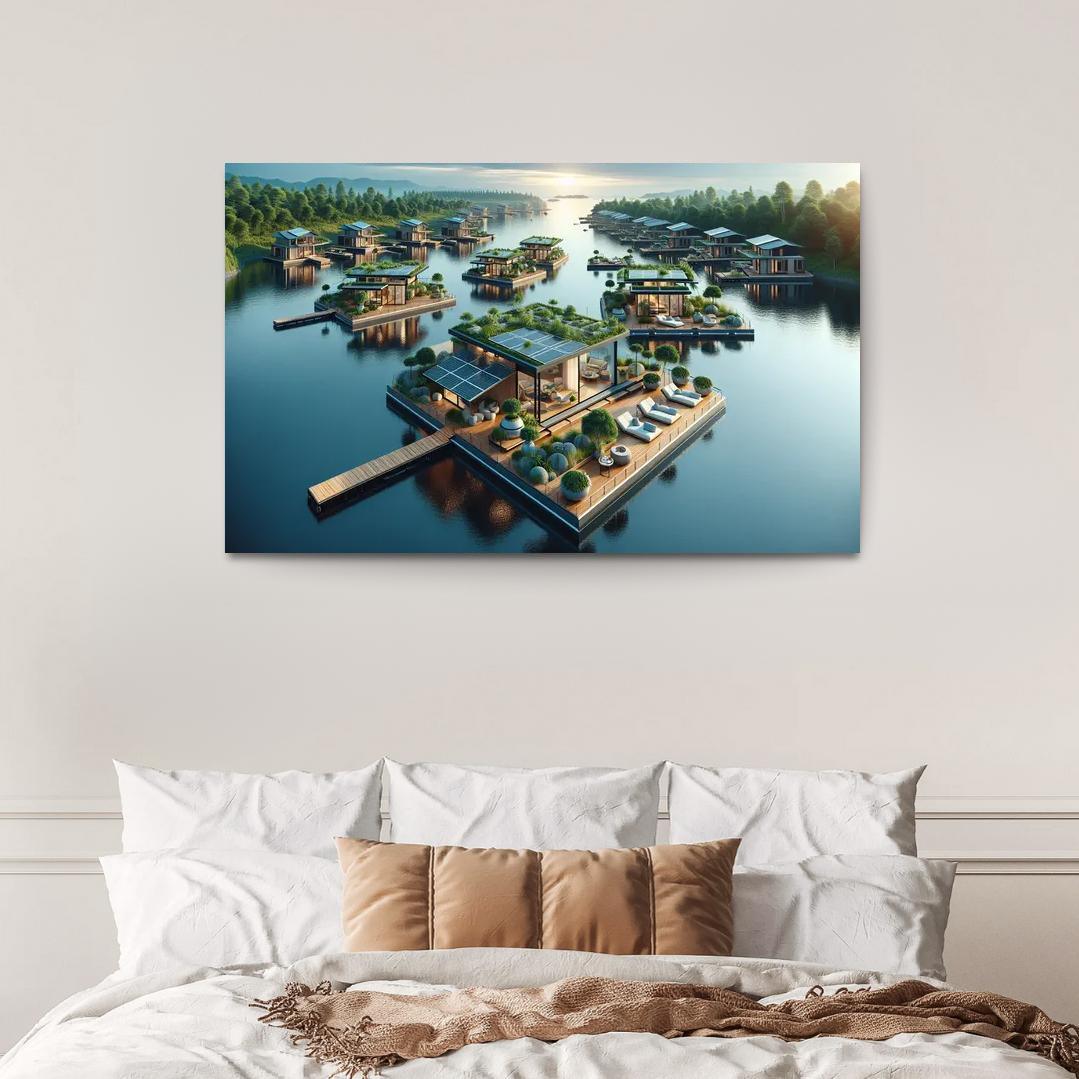 Floating Architecture Custom Paintings Frame