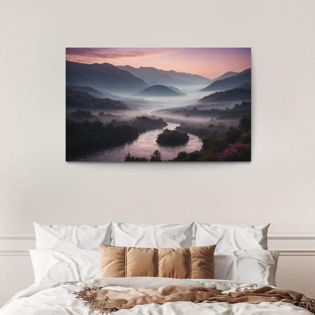 Whispers Of The Dusk Over Misty Valleys Art Trends