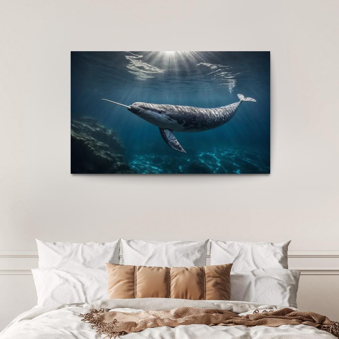 The Enigmatic Narwhal The Unicorn Of The Sea Framed Paintings