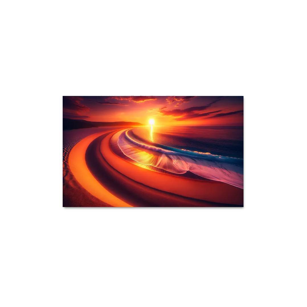 Crescent Moon Beach Premium Artwork Frames