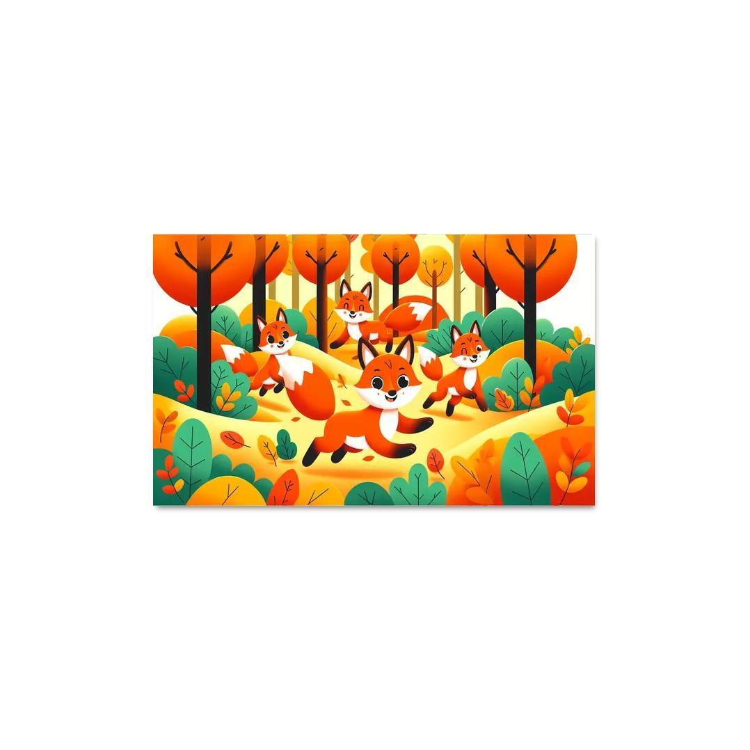 Fantastic Foxes - Forest Friends Framed Paintings
