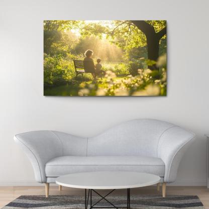 In Every Breath The Essence Of Motherhood Custom Paintings Frame