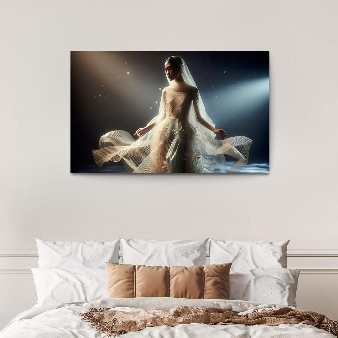 Translucent Layers Sheer Fashion Trends Multi-panel Paintings