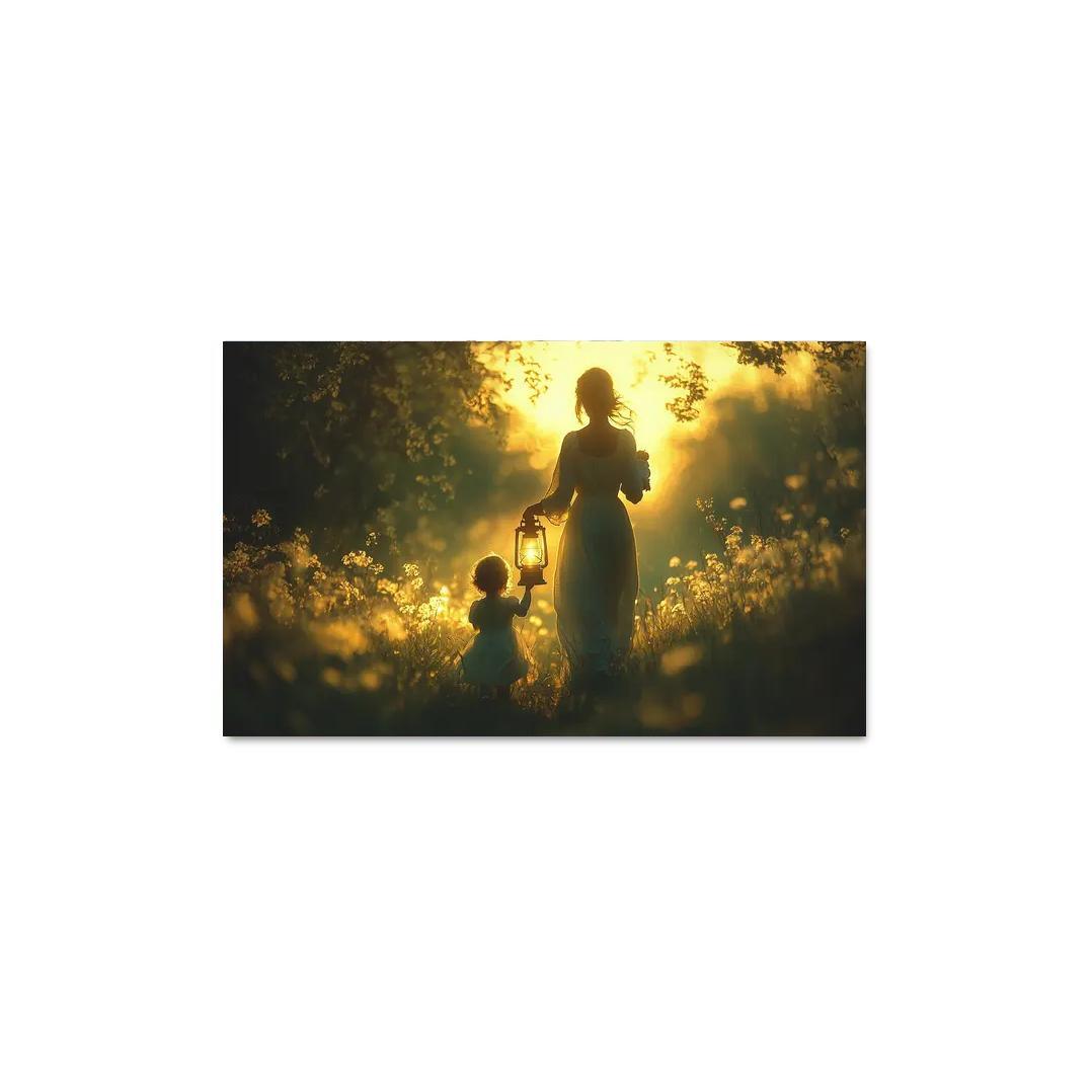 Shadows Of Love A Mothers Guiding Light Canvas Paintings Frame