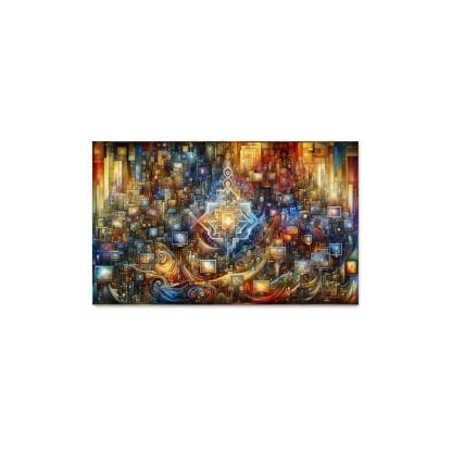 Technology And Humanity The Ethics Of Innovation Multi-panel Paintings