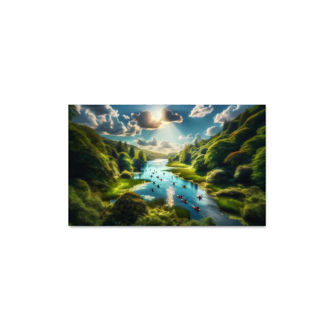 Crystal Waters Ideal For Kayaking Adventures Abstract Paintings Frame