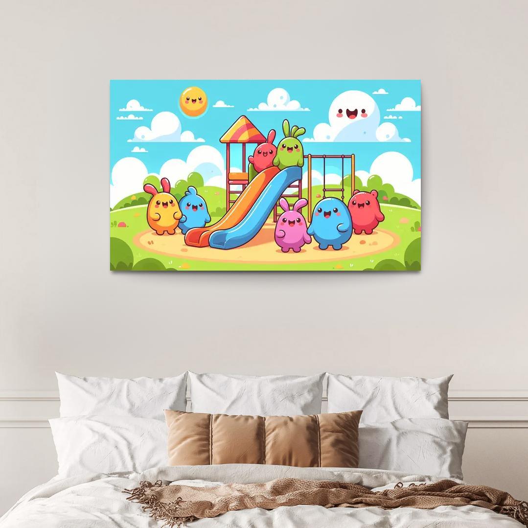 Giggle Monsters Playground Premium Artwork Frames