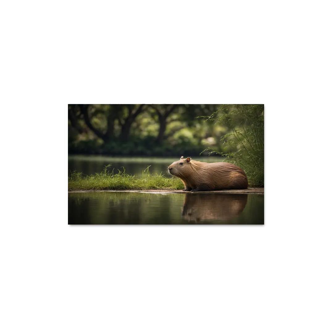The Charismatic Capybara World's Largest Rodent Canvas Paintings Frame