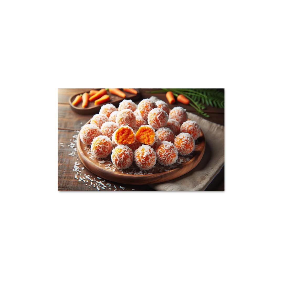 Carrot Cake Energy Bites 1 Piece HD Canvas Wall Art-Original Frame