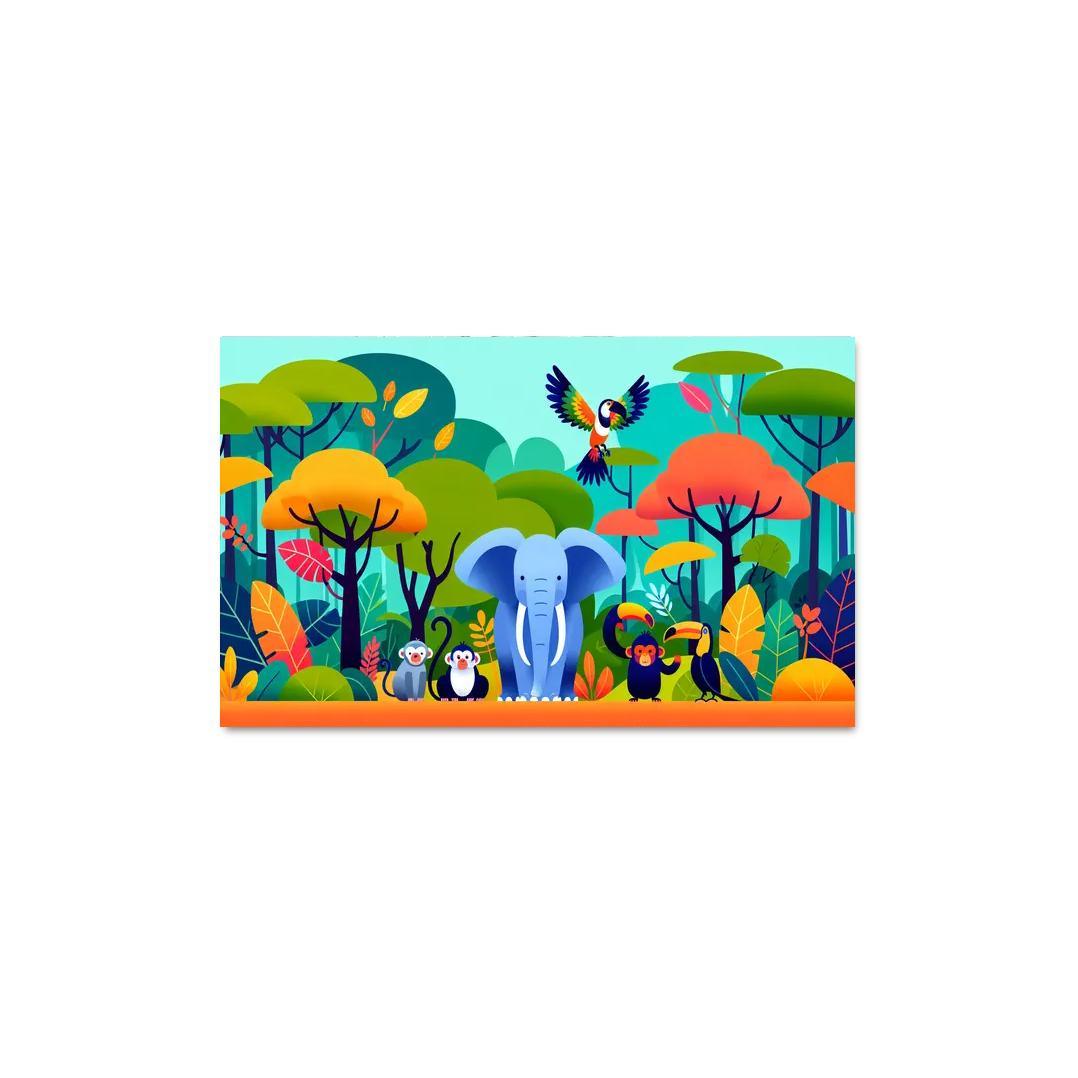 Joyful Jungle - Wild Adventures Framed Paintings