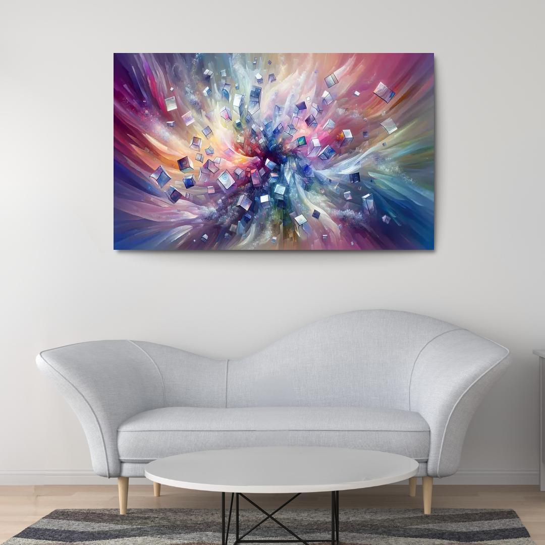 Fragments of Infinity 1 Piece HD Canvas Wall Art-Original Frame