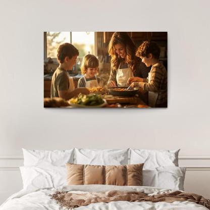 Home Is Where Mom Is The Comfort Of A Mother's Love Canvas Paintings Frame