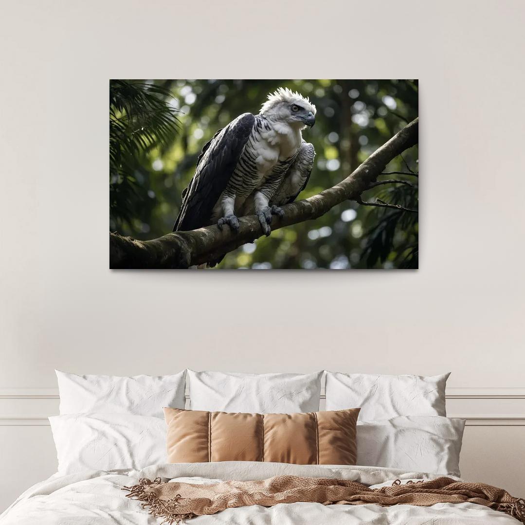 The Regal Harpy Eagle Master Of The Forest Canopy Modern Paintings Frame