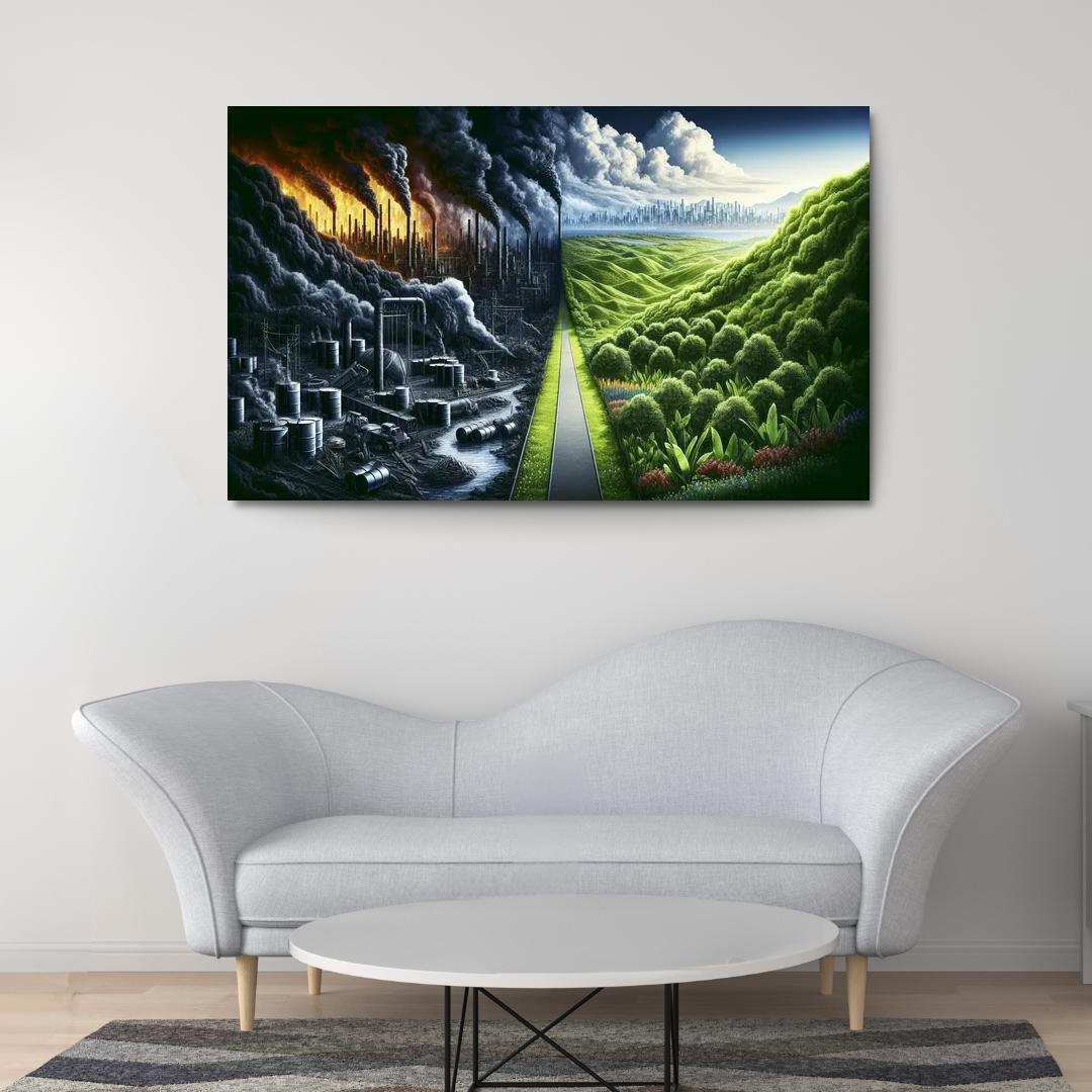 Fossil Fuels The Cost Of Convenience Multi-panel Paintings