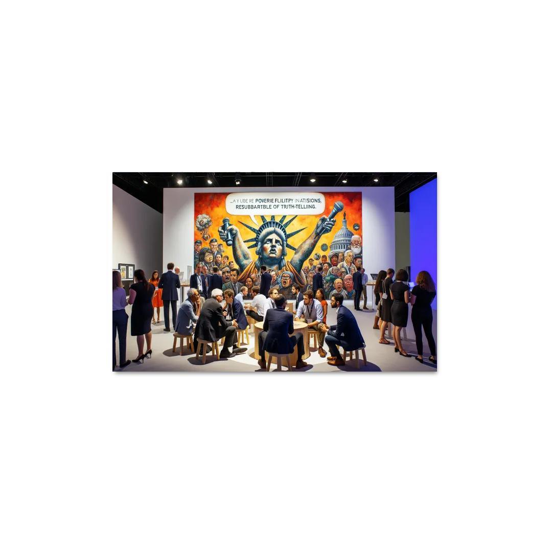 Reflections Of Truth Art For Journalism And Free Expression Multi-panel Paintings