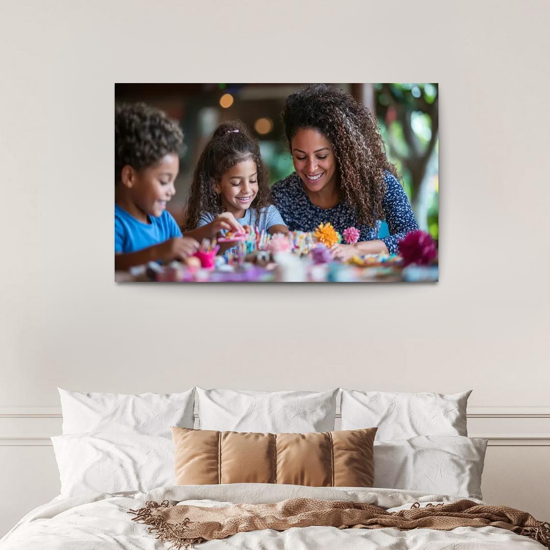 Crafting Together A Mothers Love Modern Paintings Frame