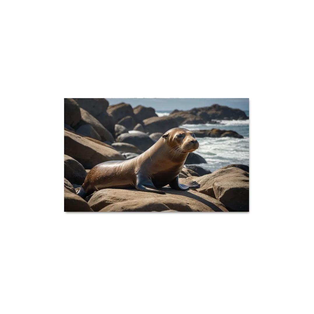The Playful Sea Lion Acrobats Of The Ocean Canvas Paintings Frame