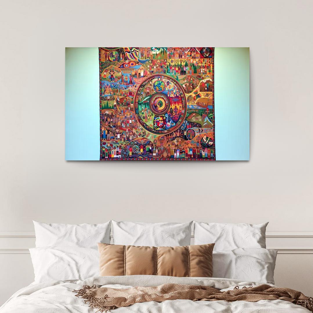 Voices Of The Forgotten Preserving Indigenous Cultures Custom Paintings Frame