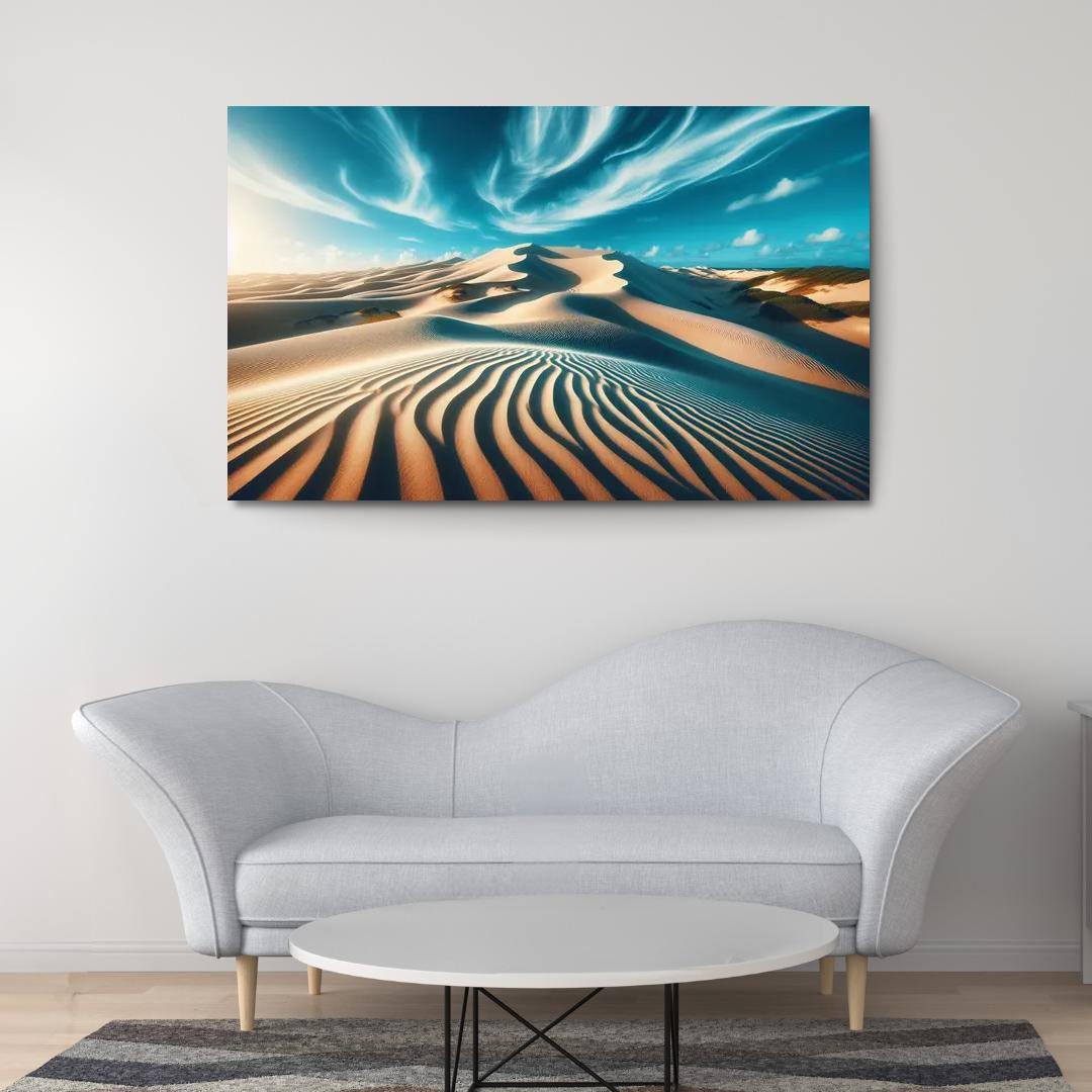 Sunlit Dunes Windswept Beauty Multi-panel Paintings
