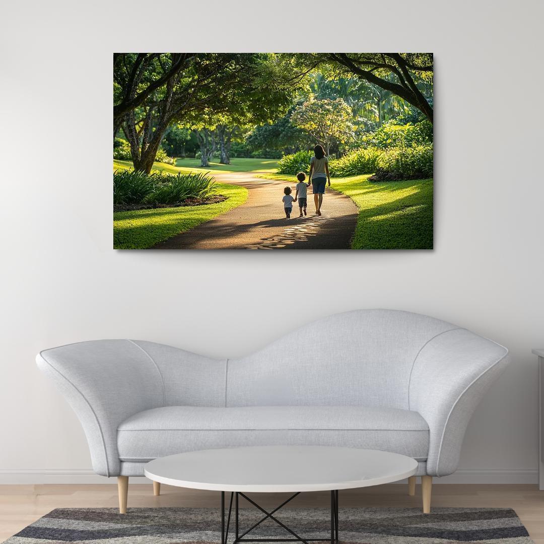 In Her Footsteps A Journey Of Growth Custom Paintings Frame