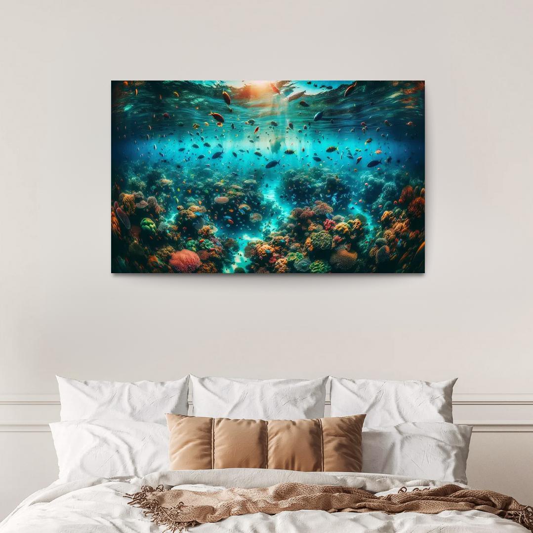 Coral Sanctuary Underwater Wonderland Custom Paintings Frame