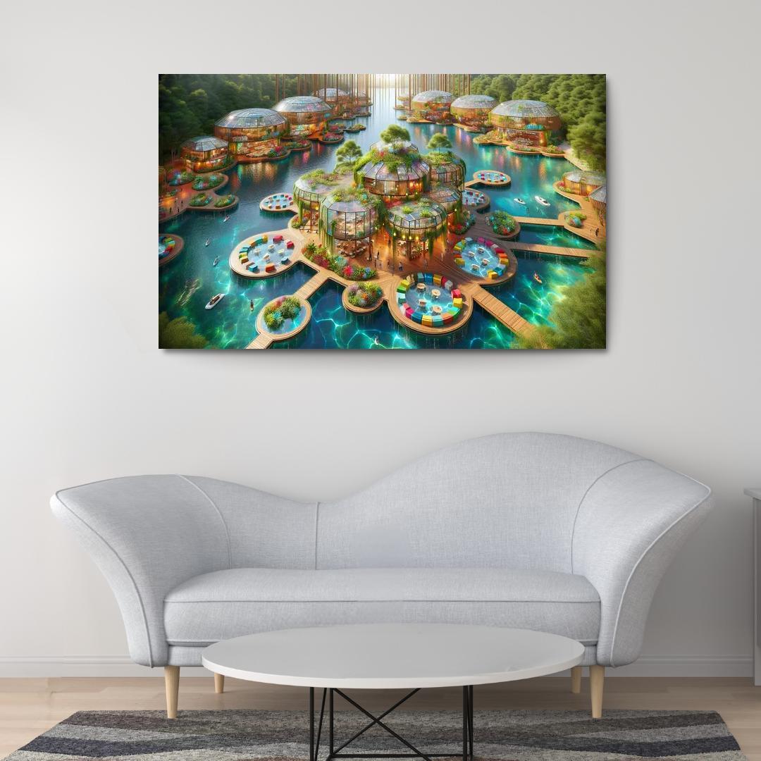 Aquatic Community Hubs Custom Paintings Frame