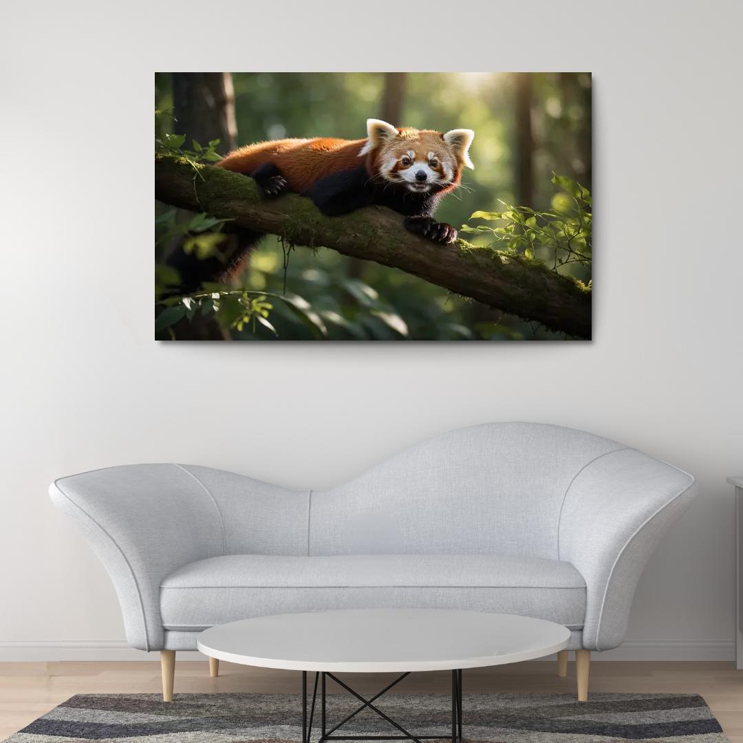 The Enigmatic Red Panda The Forest Dweller Framed Paintings