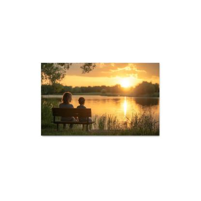 Moments Of Reflection A Mothers Guidance Custom Paintings Frame