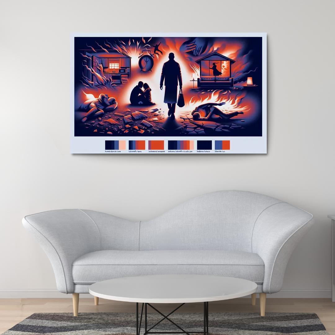 The Sound Of Silence Domestic Abuse Awareness Multi-panel Paintings