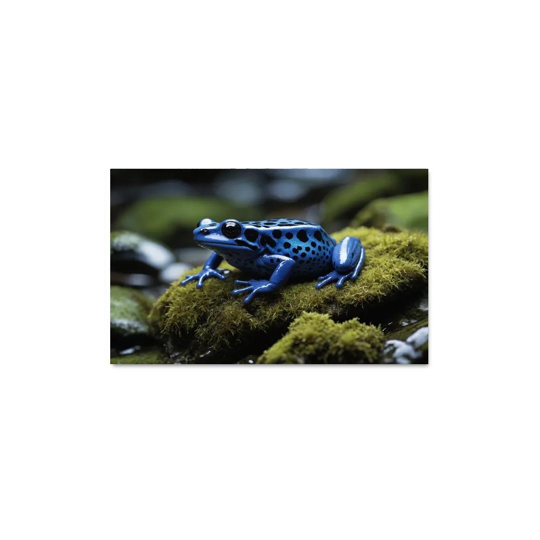 The Striking Blue Poison Dart Frog Multi-panel Paintings