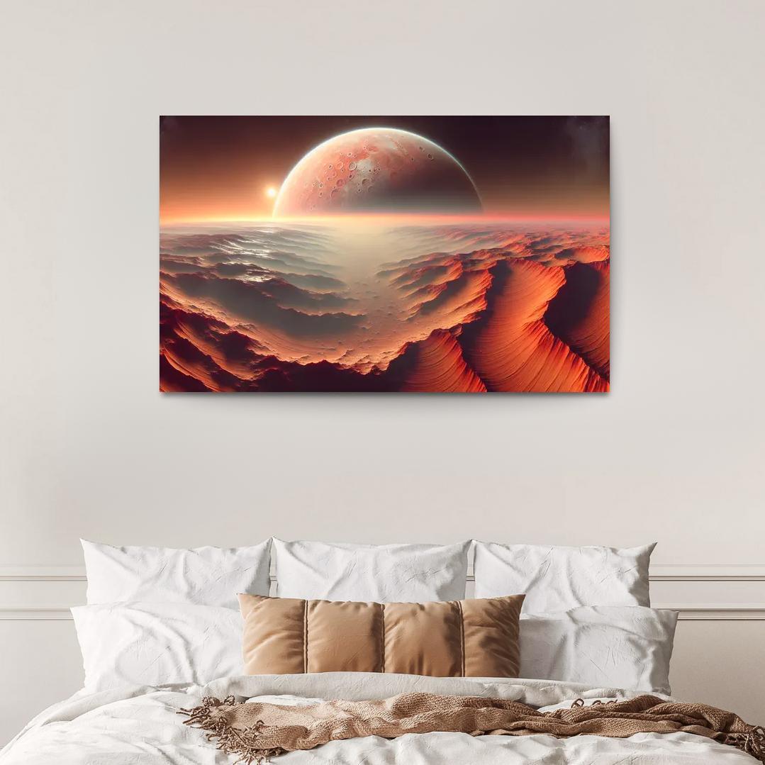The Evolving Landscape Of Mars Abstract Paintings Frame