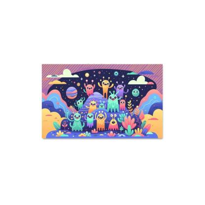 Adventure in Space 1 Piece HD Canvas Wall Art-Original Frame