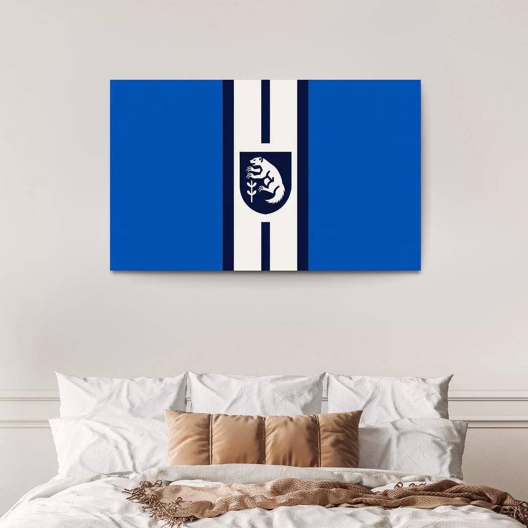 Journey of the North The Flag of the Northwest Territories 1 Piece HD Canvas Wall Art-Original Frame