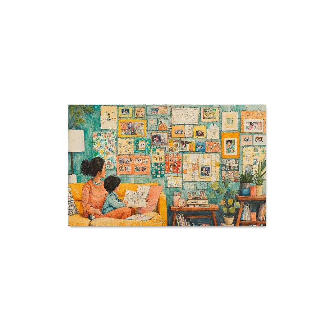 The Tapestry Of Family A Mothers Weaving Custom Paintings Frame
