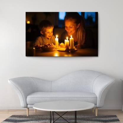 Candlelight Moments Illuminating Love Custom Paintings Frame