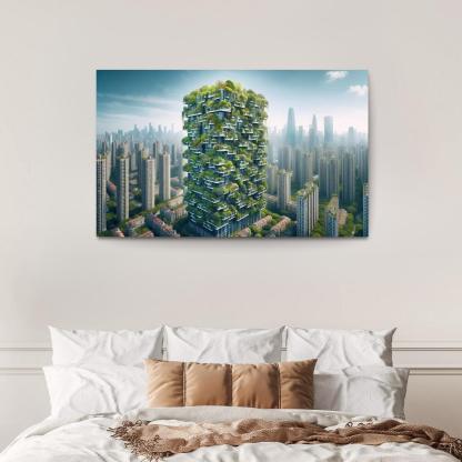 Vertical Forests Custom Paintings Frame