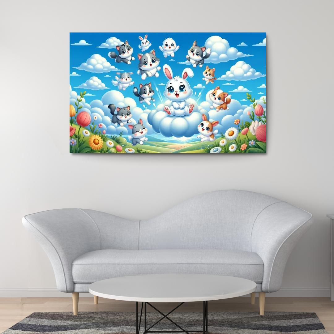 Curious Cloud Critters Premium Artwork Frames