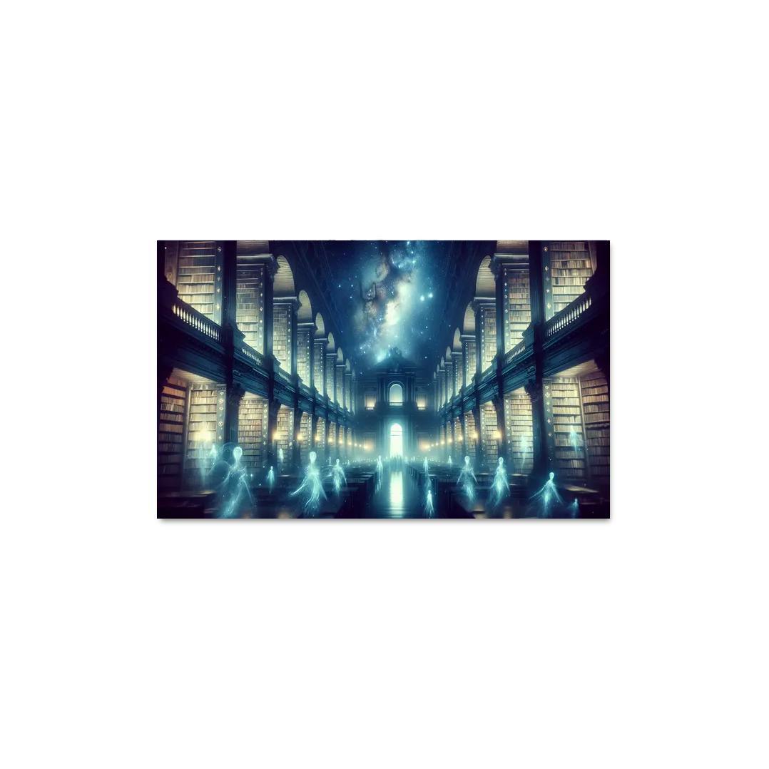 The Cosmic Library 1 Piece HD Canvas Wall Art-Original Frame