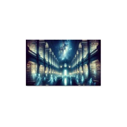 The Cosmic Library 1 Piece HD Canvas Wall Art-Original Frame