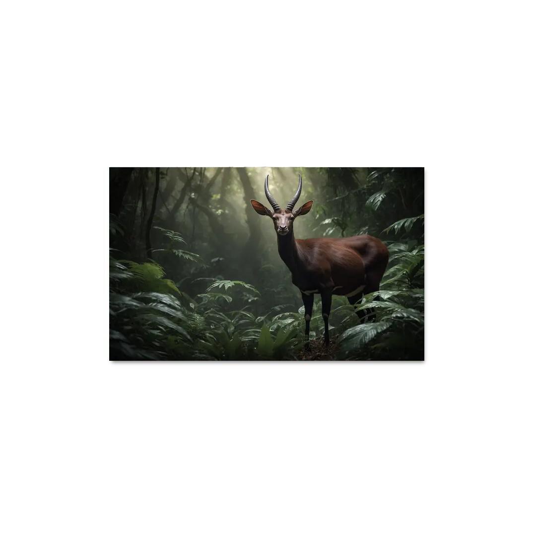 The Unique Saola Asia's Rare Unicorn Canvas Paintings Frame