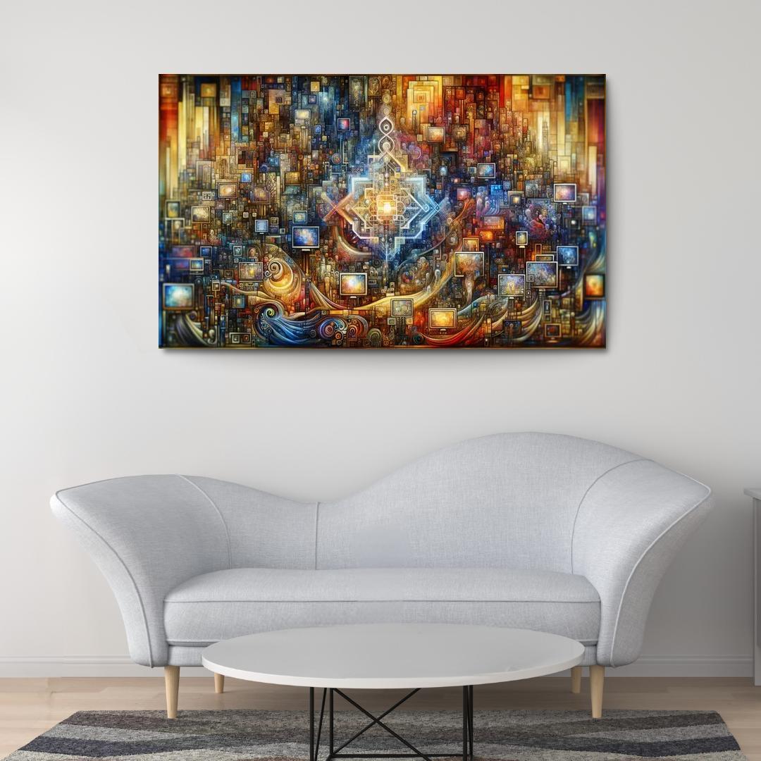 Technology And Humanity The Ethics Of Innovation Multi-panel Paintings