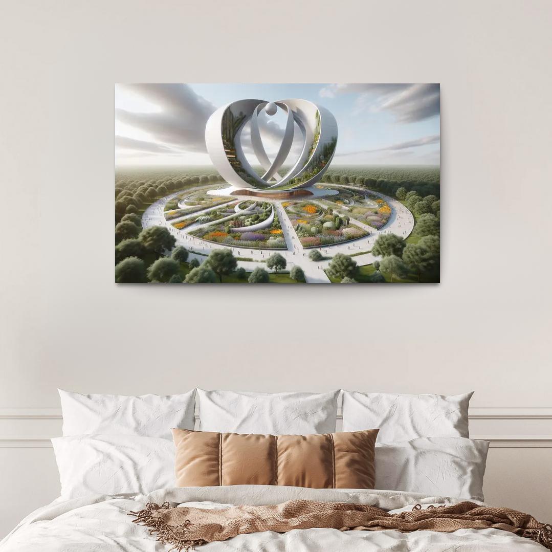 Symbolic Structures Of Peace Custom Paintings Frame
