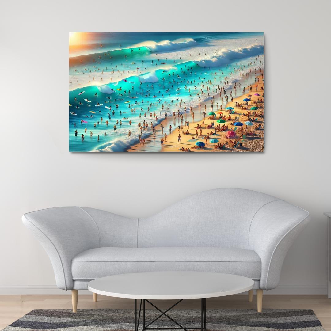 Blue Wave Oasis Adventure Awaits Art Trends