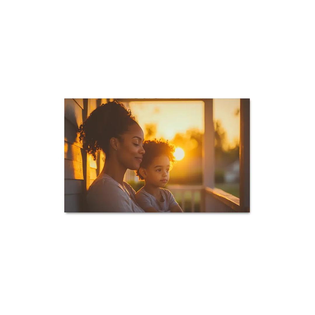 A Mothers Gentle Whisper Comfort Through Words Canvas Paintings Frame