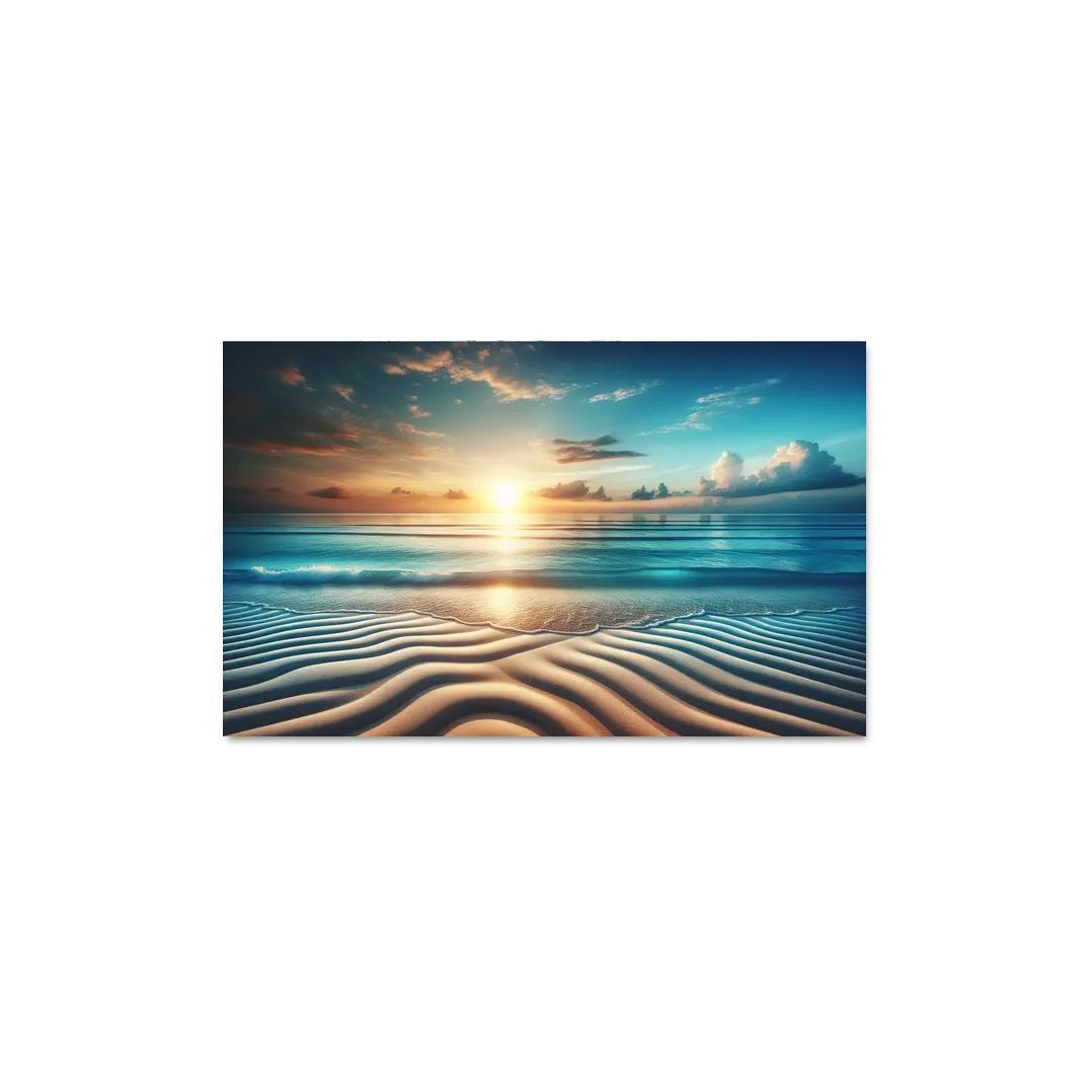 Blue Horizon Beach A Picture-perfect Retreat Custom Paintings Frame